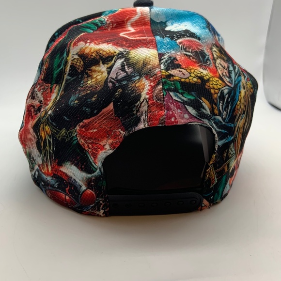 DC Comics Superheros All Over Print Polyester/Acrylic/Wool Snapback Hat - Picture 10 of 16